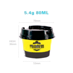 80ml IML Plastic Yogurt Cup-Round Shape,PP-80-70 - Image 2