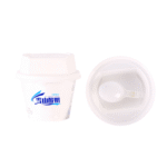 200ml IML Yogurt Packaging With Lid And Spoon For Yogurt or Pudding, Round Shape,PP-200-85