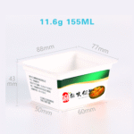 155ml IML Butter Container,Square Shape,PP-155-77-88 - Image 2