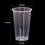 500ml PP Injection Cup Clear - 89mm caliber,PP-500-89 CLEAR - Image 3