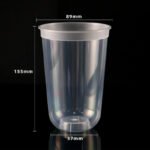 500ml PP Injection U Cup/Milk Tea/Bubble Tea/ Boba - 89mm caliber,PP-500-89U - Image 2