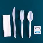 2.5g PP Disposable Plastic Cutlery Set - Knife, Fork,Spoon And Spork White  PP-2.5g - Image 3