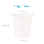 150ml IML Plastic Yogurt Cup,Round Shape,PP-150-70 - Image 2