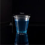 5oz PET Plastic Cup 160ml - 74mm caliber,PET-5oz-74 - Image 2