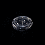 74mm PET Flat Lid with X Slot for Cold Cup,PET-74F - Image 2