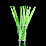 9" Slim Individually Wrapped/Bulk PP Plastic Straw - 6mm diameter,PP-6x230-1g