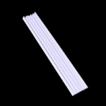 9" Slim Individually Wrapped PLA Straw - 6mm diameter - Image 2