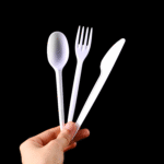 6.5g PLA Cutlery Set - Knife, Fork,Spoon And Spork White PLA-6.5g – Bild 3