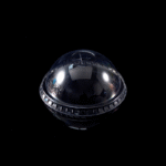84mm PET Dome Lid with Hole for Cold Cup,PET-84D - Image 2