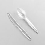 5” PS Disposable Plastic Cutlery Set - Knife, Fork,Spoon And Spork Clear  PS-5”
