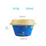 325ml IML Plastic Food Grade Yogurt Packaging Cup with Lid,PP-325-120 - Image 2