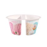 110ml Dual Compartment IML Yogurt Pudding Snack Cup